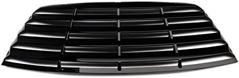 Rear Window Louvers; Matte Black Compatible for 08-23 Challenger in Saudi Arabia