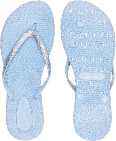 ILSE JACOBSEN Women's Cheerful 01 Flip Flop, Silver, 37 EU/7 M US in Kuwait