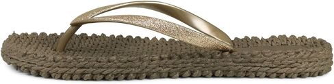 ILSE JACOBSEN Women's Cheerful 01 Flip Flop, Silver, 37 EU/7 M US in Kuwait