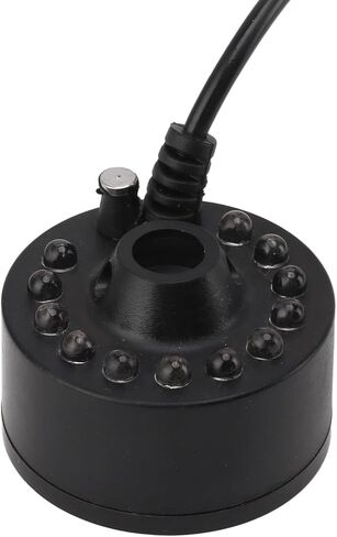 Mist Maker 12LED Beads Colorful Ultrasound Water Fountain Fogger for Indoor Outdoor Ponds and Halloween Party Plastic Material DC 5V Interface in Saudi Arabia