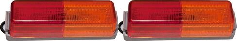 2 LED Trailer Fender Mount Lights Amber/Red Side Marker Clearance in Saudi Arabia