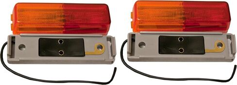 2 LED Trailer Fender Mount Lights Amber/Red Side Marker Clearance in Saudi Arabia