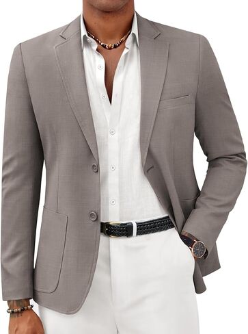 COOFANDY Mens Casual Blazer Sport Coat Lightweight Business Two Button Suit Jackets with Pockets in Saudi Arabia