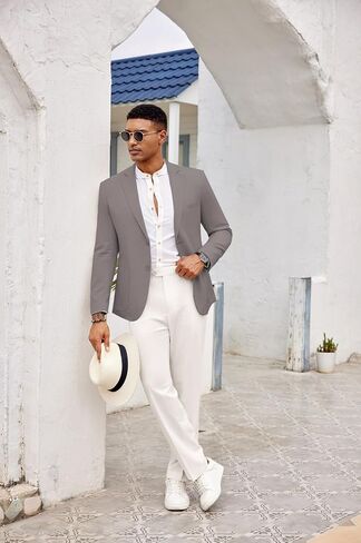COOFANDY Mens Casual Blazer Sport Coat Lightweight Business Two Button Suit Jackets with Pockets in Saudi Arabia