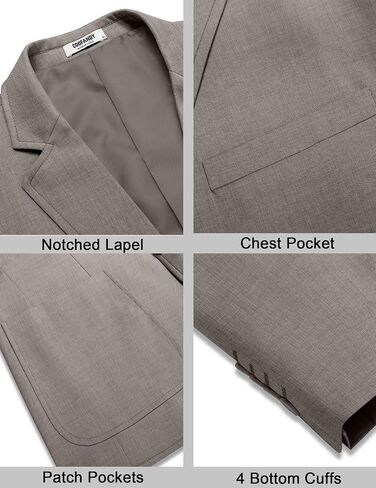 COOFANDY Mens Casual Blazer Sport Coat Lightweight Business Two Button Suit Jackets with Pockets in Saudi Arabia