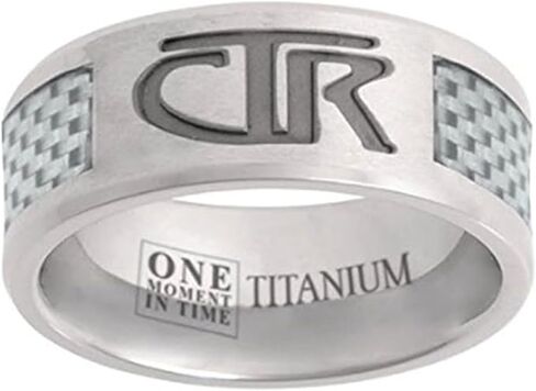 One Moment In Time J113w Size 10 White Titan Titanium with White Carbon Fiber inlay Ring Mormon LDS CTR in Saudi Arabia