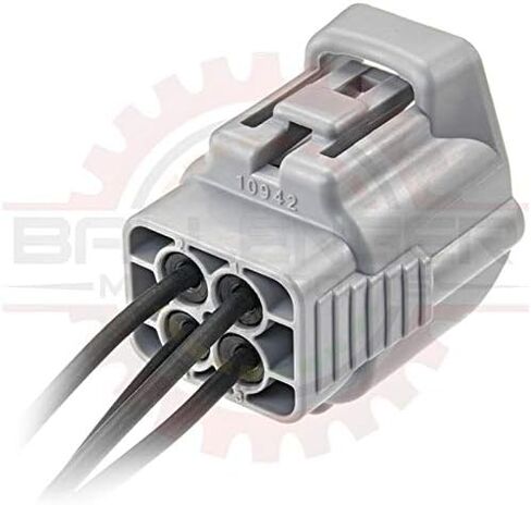 Ballenger Motorsports - 4 Way TS Connector Plug (ذكر) مجموعة - استبدال رمادي لـ 90980-10942 لاتصالات A/C in Kuwait