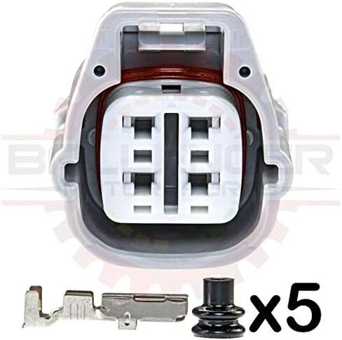 Ballenger Motorsports - 4 Way TS Connector Plug (ذكر) مجموعة - استبدال رمادي لـ 90980-10942 لاتصالات A/C in Kuwait