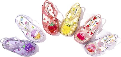 Sywzx & Xfybz Girls Jelly Sandals Girls Dress Shoes Princess Sandals Water Beach Sandals in Saudi Arabia