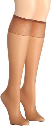 Hanes Women's 725 Silk Reflections Knee High - 2 Pair Pack in Saudi Arabia