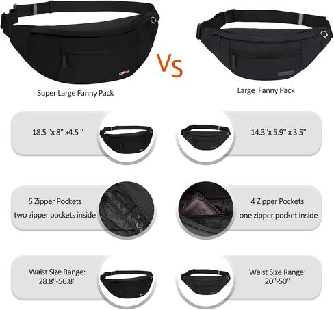 MAXTOP Large Christmas Fanny Pack with 4-Zipper Pockets, Christmas Bag Gifts for Enjoy Festival Sports Workout Traveling Running Casual Hands-Free Waist Pack Crossbody Phone Bag Carrying All Phones in Kuwait
