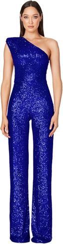 Women's Sparkly Sequin Jumpsuit Ladies Shiny Sequin Overalls Pants in Kuwait
