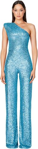 Women's Sparkly Sequin Jumpsuit Ladies Shiny Sequin Overalls Pants in Kuwait