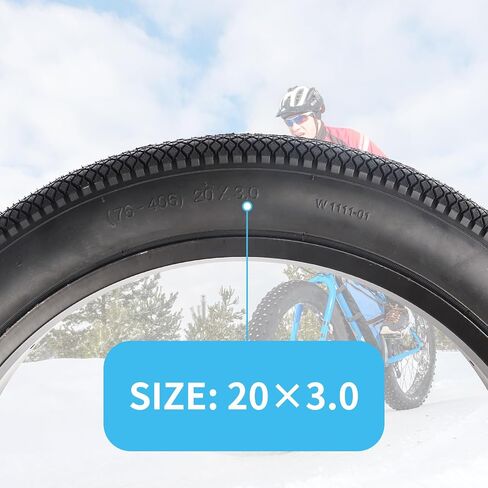 20/24 X 3.0 Inch Bike Fat Tire E-Bike Tires 2 Pack Bicycle Tyres with Inner Tubes Folding Bead Tires Compatible with Wide Mountain Snow Bicycle Electric Bike in Saudi Arabia