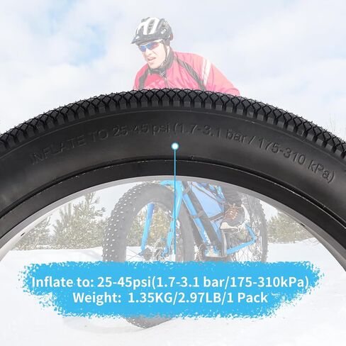 20/24 X 3.0 Inch Bike Fat Tire E-Bike Tires 2 Pack Bicycle Tyres with Inner Tubes Folding Bead Tires Compatible with Wide Mountain Snow Bicycle Electric Bike in Saudi Arabia