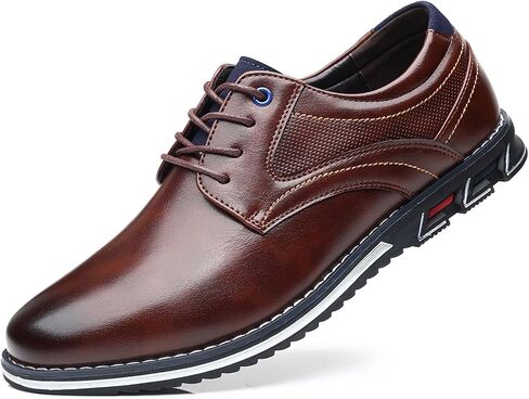 Men's Casual Dress Shoes Classic Leather Business Office Derby Shoes Comfortable Fashion Formal Oxford Sneakers in Saudi Arabia