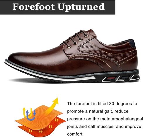 Men's Casual Dress Shoes Classic Leather Business Office Derby Shoes Comfortable Fashion Formal Oxford Sneakers in Saudi Arabia