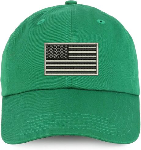 Trendy Apparel Shop Youth Grey American Flag Unstructured Cotton Baseball Cap in Saudi Arabia
