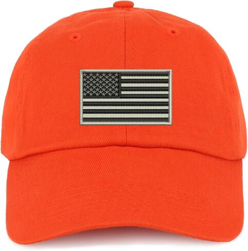 Trendy Apparel Shop Youth Grey American Flag Unstructured Cotton Baseball Cap in Saudi Arabia