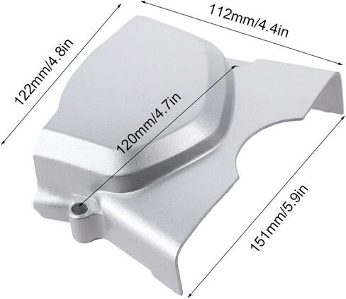 Silver Engine Motor Chain Front Sprocket Side Cover Guard Aftermarket Replacement Parts for Kazuma Meerkat 50cc-90cc for Fuxin 90cc in Saudi Arabia