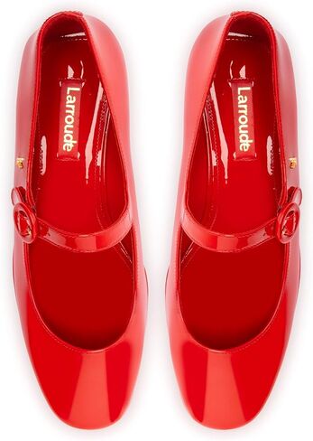 Larroodé Blair Flatform في جلد براءات الاختراع القرمزي in Kuwait