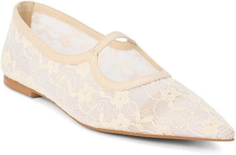 Matisse Womens Fleur Floral Mary Jane Flats Casual - Off White in Saudi Arabia