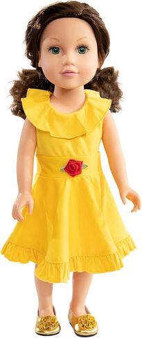 Little Adventures Twirl Princess Doll Dress (Alpine) - Doll Not Included - Machine Washable Child Pretend Play and Party Doll Clothes with No Glitter in Kuwait
