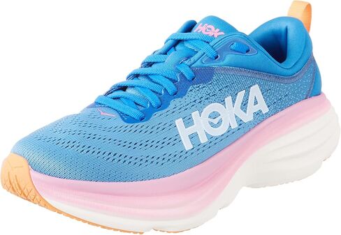 HOKA ONE ONE Womens Bondi 8 Textile Chalk Violet Pastel Lilac Trainers 7.5 US in Kuwait