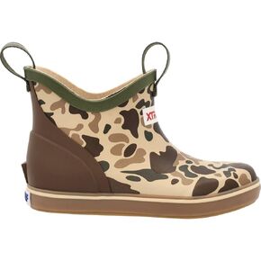 Xtratuf Big Kids Ankle Deck Boot, Duck Camo, Size 6(M) in Kuwait