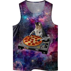 زرقاء الفيل للرجال يتصدرون الصيف بلا أكمام تي شيرت القمصان الشاطئية الشاطئية الشاطئ. in Kuwait