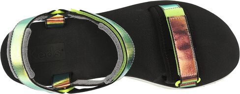 Keds Women's Trio Platform Iridescent Sport Sandal, Black, 8 in Saudi Arabia