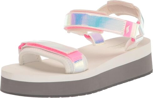 Keds Women's Trio Platform Iridescent Sport Sandal, Black, 8 in Saudi Arabia