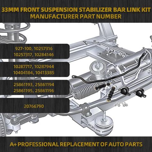 Dasbecan 927-100 Front Suspension Stabilizer Bar Link Kit Compatible With Chevrolet Impala Monte Venture,Pontiac Montana Grand Trans Sport, Buick Regal Century Rendezvou 1997-2016 Replace#10257316 in Saudi Arabia