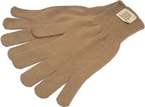 Military Outdoor Clothing Never Issued US G.I. X-Large Brown Acrylic Glove Inserts in Saudi Arabia