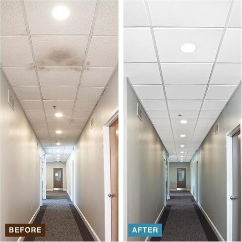 Armstrong Ceiling Tiles; 2x4 Ceiling Tiles - 6 pcs White; Acoustic Ceilings for Suspended Grid; Ultima Lay-in and Tegular 1913 in Saudi Arabia