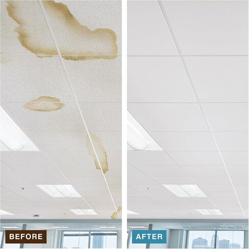 Armstrong Ceiling Tiles; 2x4 Ceiling Tiles - 6 pcs White; Acoustic Ceilings for Suspended Grid; Ultima Lay-in and Tegular 1913 in Saudi Arabia