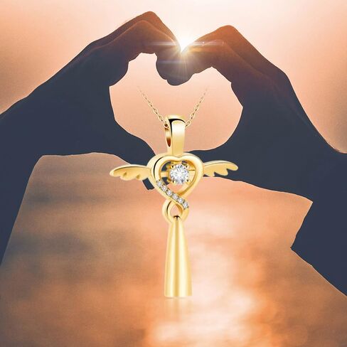 10K 14K 18K Yellow Gold Cross Urn Necklaces for Ashes Cross Cremation Jewelry Memorial Keepsake Pendant Necklace for Men Women in Saudi Arabia