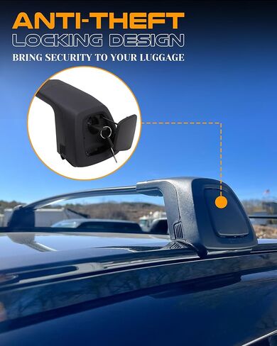 Snailfly Roof Rack Cross Bars Fit for Audi Q3 2019-2024 Cargo Carrier 165lbs Capacity Less Noise Crossbars Accessories in Kuwait