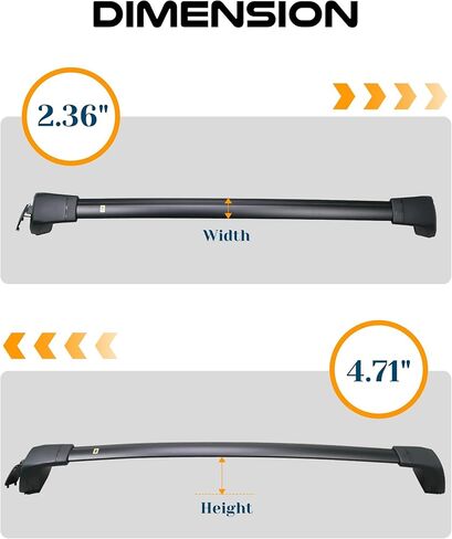 Snailfly Roof Rack Cross Bars Fit for Audi Q3 2019-2024 Cargo Carrier 165lbs Capacity Less Noise Crossbars Accessories in Kuwait