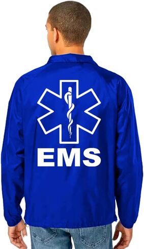 الخدمة والمستجيبين الأوائل EMS Coaches سترة الموظفين للرجال والنساء Cosplay Windbreaker in Kuwait