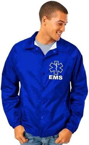الخدمة والمستجيبين الأوائل EMS Coaches سترة الموظفين للرجال والنساء Cosplay Windbreaker in Kuwait