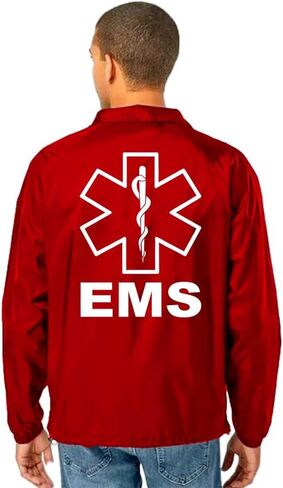 الخدمة والمستجيبين الأوائل EMS Coaches سترة الموظفين للرجال والنساء Cosplay Windbreaker in Kuwait
