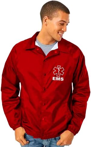 الخدمة والمستجيبين الأوائل EMS Coaches سترة الموظفين للرجال والنساء Cosplay Windbreaker in Kuwait