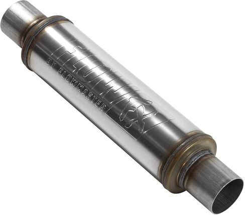 71419 تدفق كاتم الصوت (2 حزمة) ، متوافق مع FlowMaster ، 3.00 in/out - جولة مستديرة - صوت معتدل - الفولاذ المقاوم للصدأ in Kuwait