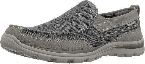 Skechers Men's Superior Milford Slip-On Loafer, Black/Black, 9 in Saudi Arabia