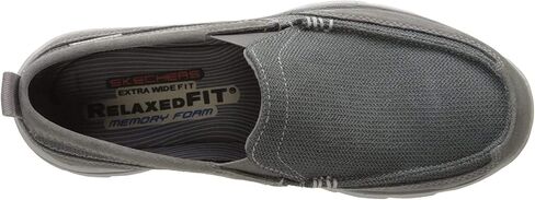Skechers Men's Superior Milford Slip-On Loafer, Black/Black, 9 in Saudi Arabia