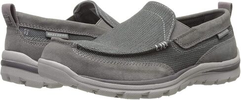 Skechers Men's Superior Milford Slip-On Loafer, Black/Black, 9 in Saudi Arabia