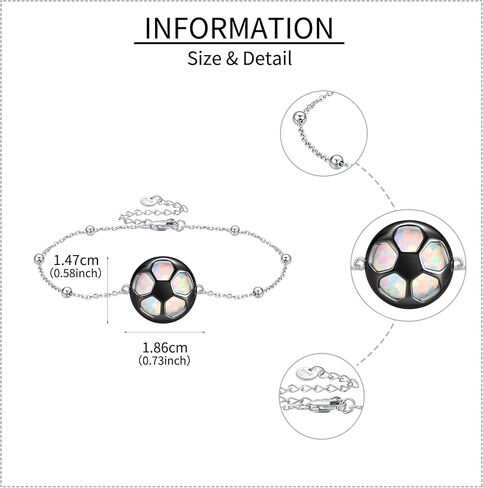 MONGAS Golf Bracelet Sterling Silver Golf Ball Bracelet Golf Clubs Bracelet Golf Jewelry for Women in Kuwait
