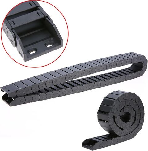 2pcs 18x37mm R38 طول 1M حاملة سلك سلك السحب البلاستيكية شبه مغلقة in Kuwait