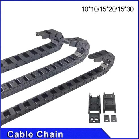 Cable Chain 7 * 7 10 * 10 15 * 20 15 * 30mm 1M Non-Opening Semi-Enclosed Plastic Drag Chain Drive Drag Chain Machine(10x10 mm) in Saudi Arabia